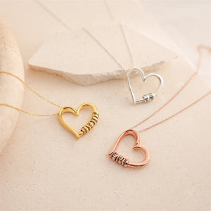 Amourwa Custom Heart Name Necklace Jewelry Gift