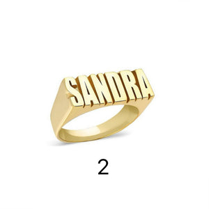 Amourwa Custom Name Ring Gift
