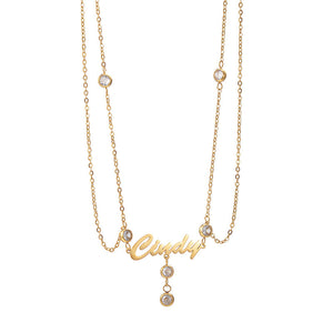 Amourwa Custom Name Body Chain Jewelry Gift