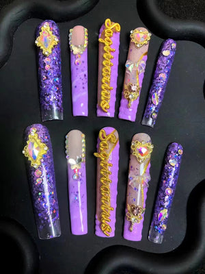 NO.347 Amourwa custom handmade nails