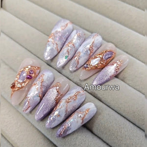 NO.359 Amourwa custom handmade nails