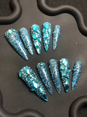 NO.349 Amourwa custom handmade nails