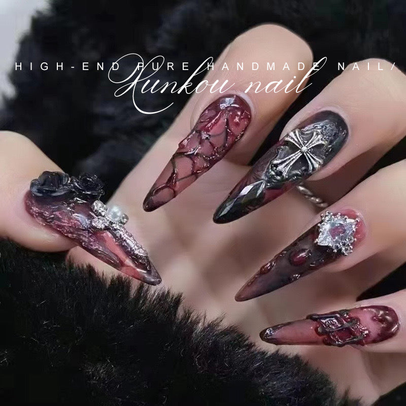 NO.253 Amourwa custom handmade nails