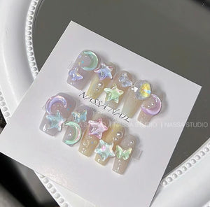 NO.212 Amourwa custom cartoon handmade nails