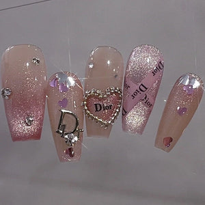 NO.194 Amourwa custom handmade Dior nails