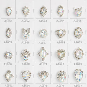 40pcs Amourwa Nail Art Rhinestone Crystal Charms