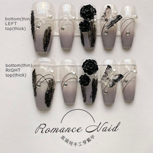 NO.104Amourwa customT Type Short Nail Resuable Press On Nail