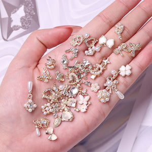 MIX 100pcs Amourwa Nail Art Rhinestone Crystal Charms