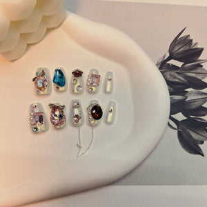 NO.145 Amourwa custom Handmade Nails