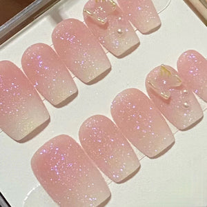 NO.121 Amourwa customNail Reusable Press on Nails