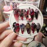NO.124Amourwa custom Handmade Nails