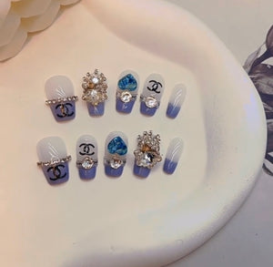 NO.143 Amourwa custom Handmade Nails