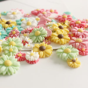 Daisy Resin Charms Mix Set