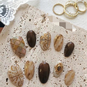 NO.132 Amourwa custom Handmade Nails