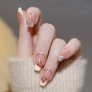 NO.112Amourwa customNail Reusable Press on Nails