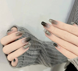 NO.117Amourwa customNail Reusable Press on Nails