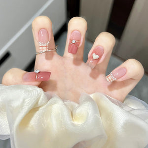 NO.113 Amourwa customNail Reusable Press on Nails