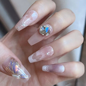 NO.135 Amourwa custom Handmade Nails