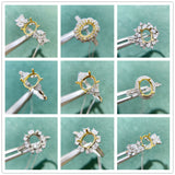 6*8mm Sterling silver ring holder jewelry charms