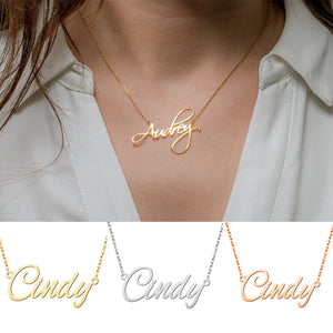 Tarnish Free Custom Name Necklace/Bracelet - Waterproof Zircon Jewelry (Gold/Silver) | Amourwa