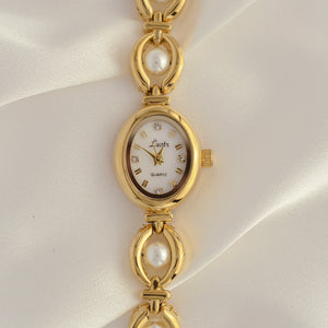 Exquisite Vintage Pearl Watch – Timeless Luxury for Elegant Style | Antique Pearl Wristwatch