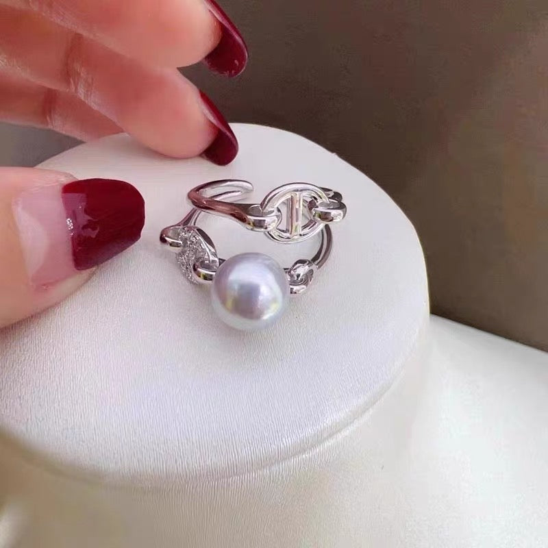Sterling Silver Pearl Ring Holder Jewelry Diy Charms