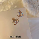 Luxury Designer Inspired Logo Nail Charms（4pcs/set） | Full Diamond Zircon 3D Nail Art Accessories & Jewelry