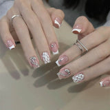 No.436 Amourwa custom Handmade Personalized Press-On Nails Bulgari Snake Nail For Every Occasion Weddings, Parties & More Luxury Nail Art