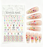 ⁠Luxury Monogram & Fashion Logo Nail Art Stickers | High Fashion DIY Decals⁠
