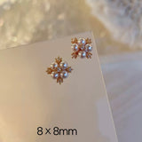 Luxury Designer Inspired Logo Nail Charms（4pcs/set） | Full Diamond Zircon 3D Nail Art Accessories & Jewelry