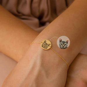 Amourwa Custom Pet Bracelet Jewelry Gift