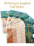 Luxury Designer Inspired Logo Nail Art Stickers Nail Decals Diy Charms