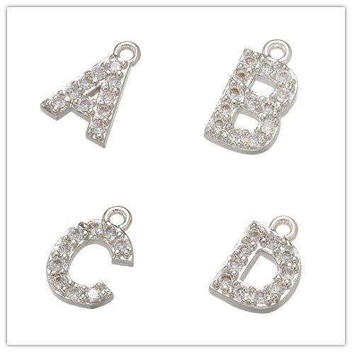 Letter Metal Charms for Jewelry Diy