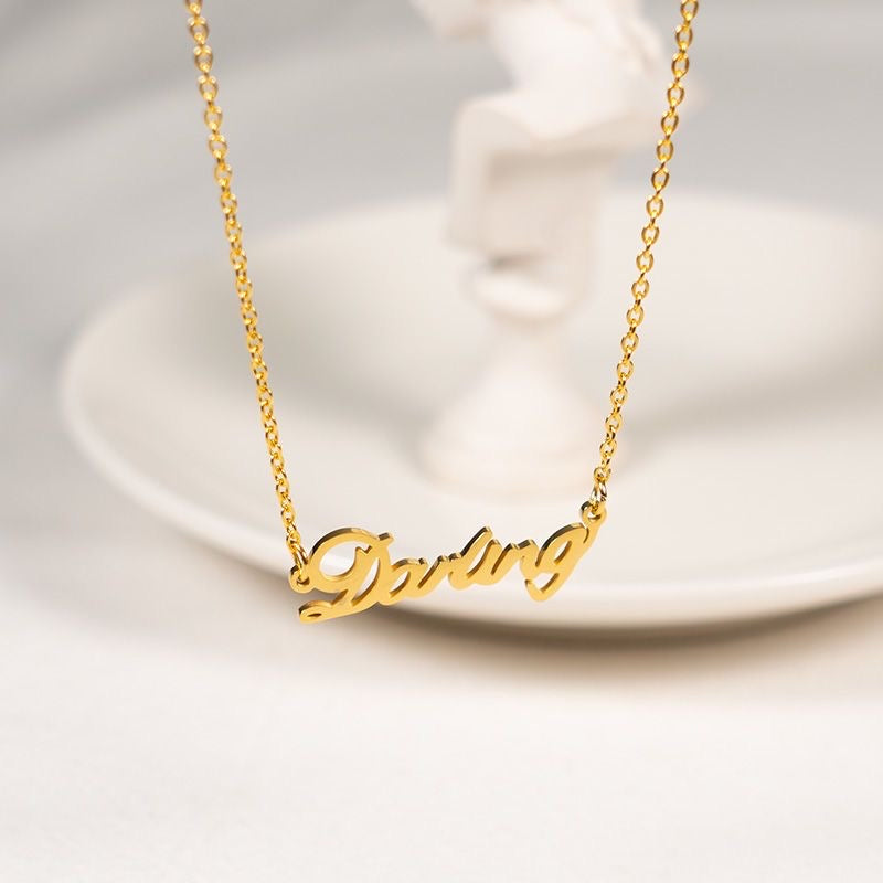 Amourwa Custom Name Necklace /Bracelet Jewelry Gift
