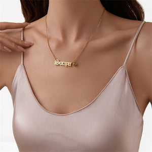 Tarnish Free Custom Photo Projection Necklace - I Love You in 100 Languages | Amourwa