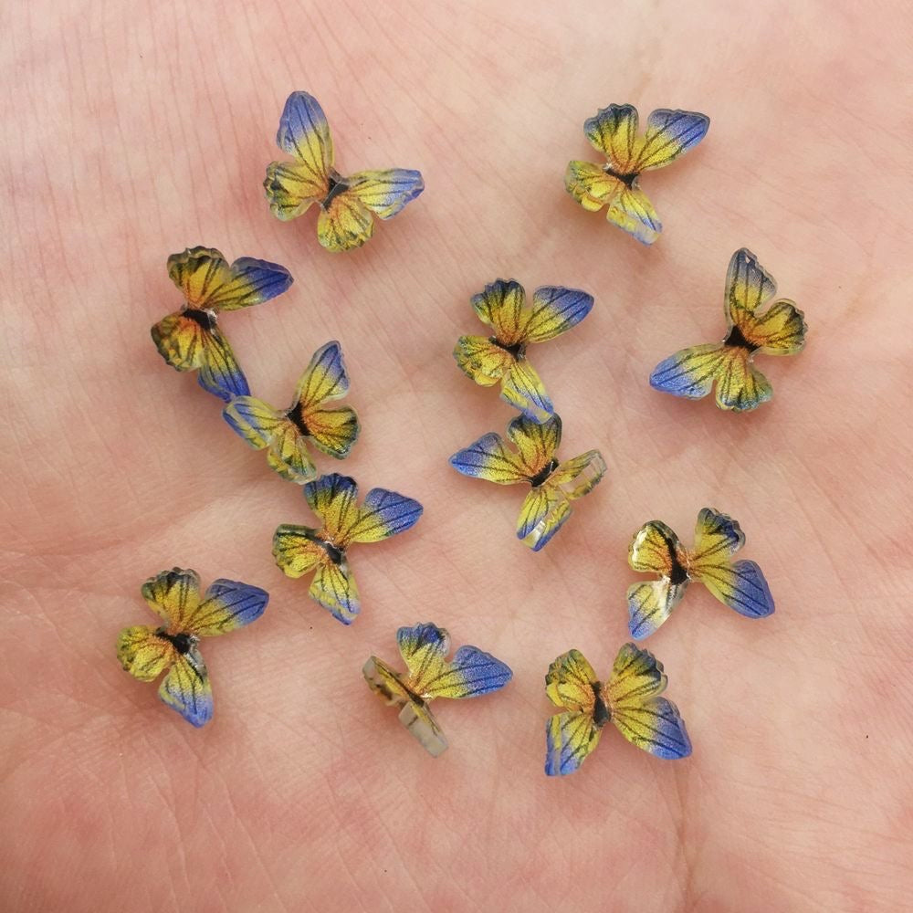 Butterfly Resin diy nail manicure  charms