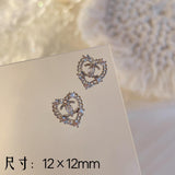 Luxury Designer Inspired Logo Nail Charms（4pcs/set） | Full Diamond Zircon 3D Nail Art Accessories & Jewelry