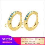 Earring circle Brass Jewelry diy Charms