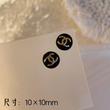 Luxury Designer Inspired Logo Nail Charms（4pcs/set） | Full Diamond Zircon 3D Nail Art Accessories & Jewelry