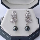 Sterling Silver Pearl earrings Jewelry Diy Charms