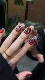NO.474 Handmade Spiderman Custom Press On Nails Glow in the Dark Nail Art Amourwa
