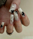 NO.467 Handmade Nails Van Cleef Inspired Luxury nails Reusable Nail For Wedding&Parties ｜Amourwa