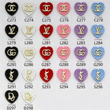 Colorful Logo Nail Charms （10pcs）