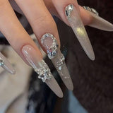 No.443 Amourwa custom Handmade Luxury Press On Nails Nail For Every Occasion Weddings, Parties & More Snake Nail Design
