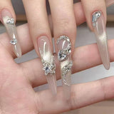 No.443 Amourwa custom Handmade Luxury Press On Nails Nail For Every Occasion Weddings, Parties & More Snake Nail Design