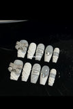 NO.241 Handmade Nails custom Dior nails Reusable Nail For Wedding&Parties ｜Amourwa