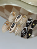 NO.452 Handmade Personalized Press-On Nails For Every Occasion Weddings, Parties & More Luxury Nail Art LV Nails｜Amourwa