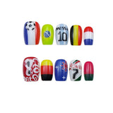 NO.457 World Cup Press On Nails Luxury Handmade Nails Amourwa