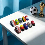 NO.457 World Cup Press On Nails Luxury Handmade Nails Amourwa