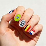 NO.457 World Cup Press On Nails Luxury Handmade Nails Amourwa